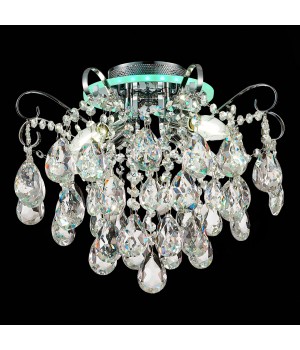 SLE160002-04 Светильник потолочный Хром/Прозрачный E14, LED 4+1*40/5(подсветка)W LITERO-foto9