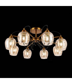 SLE110002-08 Люстра потолочная Бронза/Янтарный E27 8*60W ACRO-foto4