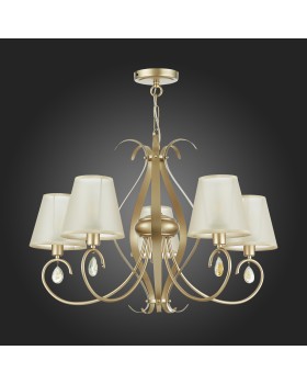 SLE111403-05 Люстра подвесная Шампань/Шампань E14 5*40W FOGGIA-foto8