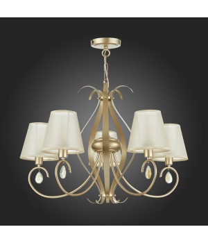 SLE111403-05 Люстра подвесная Шампань/Шампань E14 5*40W FOGGIA-foto8