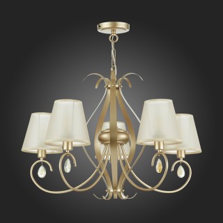 SLE111403-05 Люстра подвесная Шампань/Шампань E14 5*40W FOGGIA-foto8