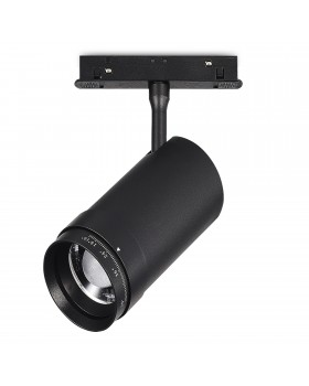 ST357.436.20 Магнитный трековый светильник ZOOM Черный LED 1*20W 3000K Lm Ra90 10-55° IP20 D60xH170 48VV SKYLINE 48-foto2