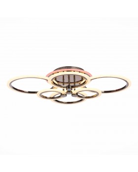 SLE500582-06RGB Светильник потолочный Темный хром/Белый LED 1*132W RGB 8W 3000-6000K CERINA-foto2