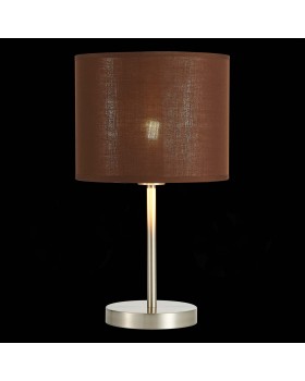 SLE300594-01 Прикроватная лампа Никель/Золотистый, Коричневый E27 1*40W BRESCIA-foto3