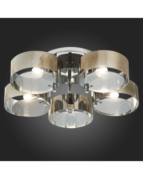 SL483.702.05 Люстра потолочная Хром/Дымчатый E27 5*40W FORESTA-foto9