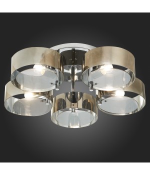 SL483.702.05 Люстра потолочная Хром/Дымчатый E27 5*40W FORESTA-foto9
