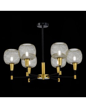 SLE1137-402-06 Люстра потолочная Черный, Золотистый/Желтый E14 6*60W ELITIS-foto4