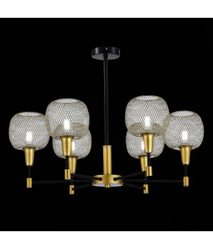 SLE1137-402-06 Люстра потолочная Черный, Золотистый/Желтый E14 6*60W ELITIS-foto4