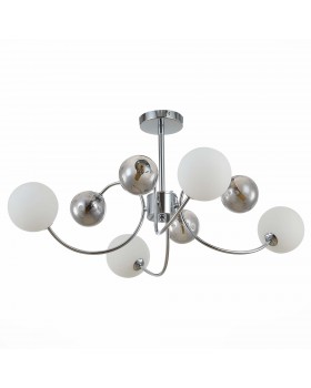 SLE220912-08 Люстра потолочная Хром/Белый, Дымчатый G9 8*5W FORMAE-foto2