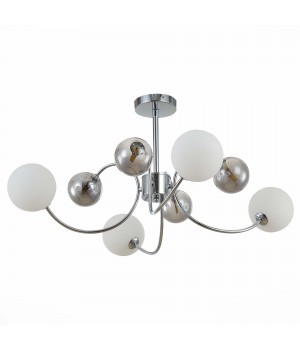 SLE220912-08 Люстра потолочная Хром/Белый, Дымчатый G9 8*5W FORMAE-foto2