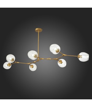 SLE154823-07 Люстра подвесная Золотистый/Прозрачный E27 7*40W RAMETTO-foto5