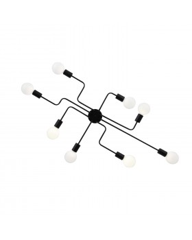 SL419.442.08 Люстра потолочная Черный E27 8*60W ANO-foto13