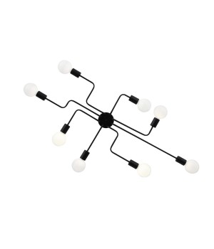 SL419.442.08 Люстра потолочная Черный E27 8*60W ANO-foto13