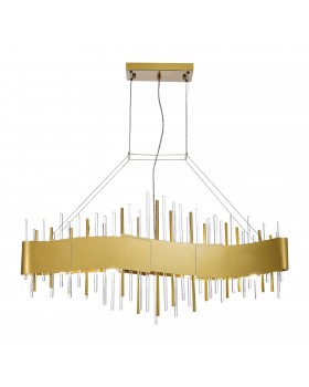 SL1633.213.08 Люстра подвесная ST-Luce Матовое золото/Матовое золото,Прозрачный E14 8*40W OLVERA-foto3