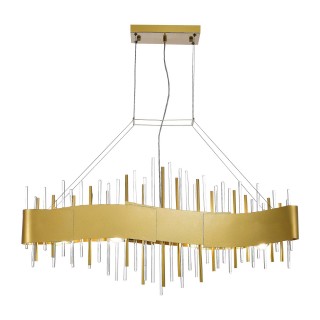 SL1633.213.08 Люстра подвесная ST-Luce Матовое золото/Матовое золото,Прозрачный E14 8*40W OLVERA-foto3