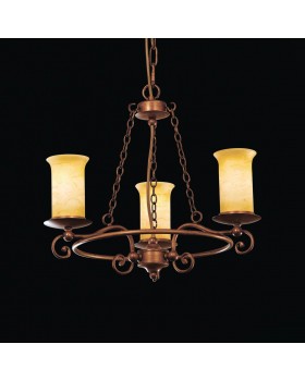 SL122.303.03 Люстра подвесная Коричневый/Янтарный E14 3*60W ANCORA-foto2