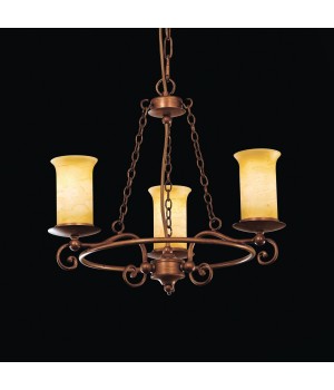 SL122.303.03 Люстра подвесная Коричневый/Янтарный E14 3*60W ANCORA-foto2