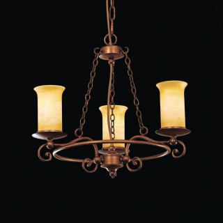 SL122.303.03 Люстра подвесная Коричневый/Янтарный E14 3*60W ANCORA-foto2