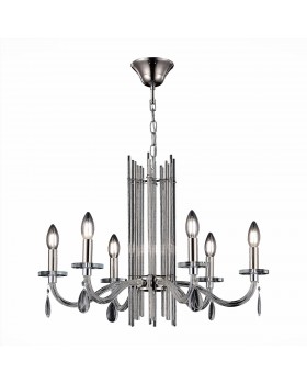 SL1656.103.06 Люстра подвесная ST-Luce Никель/Прозрачный E14 6*40W EPICA-foto3