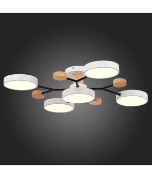 SLE6006-502-05 Светильник потолочный Белый/Белый LED 5*12W 3000K/4500K/6000K FAEMA-foto7