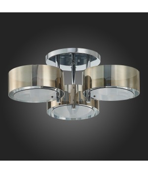 SL483.702.03 Люстра потолочная Хром/Дымчатый E27 3*40W FORESTA-foto8