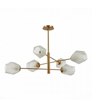 SLE205202-06 Люстра потолочная Латунь/Белый E27 6*60W TERRAMO-foto2