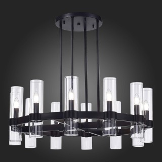 SL1237.403.12 Люстра подвесная ST-Luce Черный/Прозрачный E14 12*15W Isla-foto5