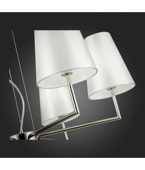 SLE105903-06 Светильник подвесной Никель/Белый E14 6*40W BELLINO-foto9