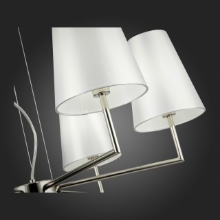 SLE105903-06 Светильник подвесной Никель/Белый E14 6*40W BELLINO-foto9