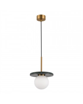 SL1191.363.01 Светильник подвесной ST-Luce Латунь/Латунь, Зеленый G9 1*5W 4000K NEBULA-foto2