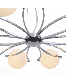 SL848.103.08 Люстра подвесная ST-Luce Хром/Белый E27 8*60W LOOPO-foto2