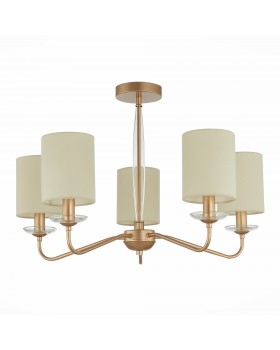 SLE108002-05 Люстра потолочная Золотистый/Бежевый E14 5*40W RITA-foto2