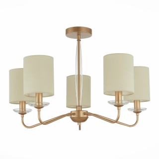 SLE108002-05 Люстра потолочная Золотистый/Бежевый E14 5*40W RITA-foto2