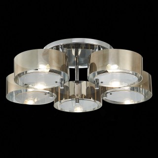 SL483.702.05 Люстра потолочная Хром/Дымчатый E27 5*40W FORESTA-foto4