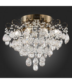 SLE160102-06 Светильник потолочный Бронза/Прозрачный E14 6*60W KAME-foto5