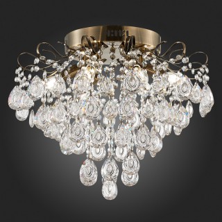 SLE160102-06 Светильник потолочный Бронза/Прозрачный E14 6*60W KAME-foto5