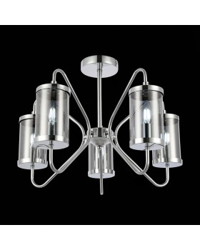 SLE102302-05 Люстра потолочная Хром/Дымчатый E14 5*40W VALIERI-foto4