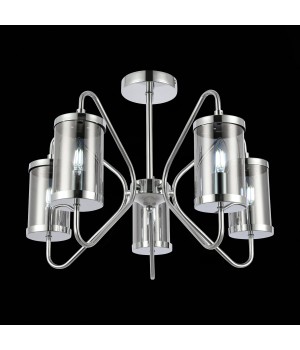 SLE102302-05 Люстра потолочная Хром/Дымчатый E14 5*40W VALIERI-foto4