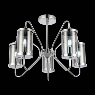 SLE102302-05 Люстра потолочная Хром/Дымчатый E14 5*40W VALIERI-foto4