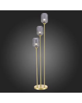 SL1154.335.03 Торшер ST-Luce Латунь/Дымчатый E27 3*60W GRAN-foto4