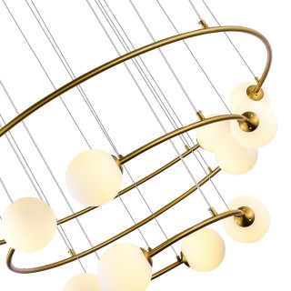 SL1186.303.12 Светильник подвесной ST-Luce Латунь/Молочный G9 12*5W ARKOS-foto3