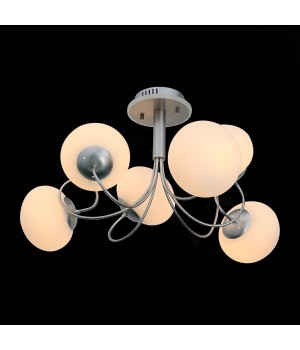 SL717.552.06 Люстра потолочная Серебристый/Белый E27, LED 6*40/3(подсветка)W ACINI-foto8