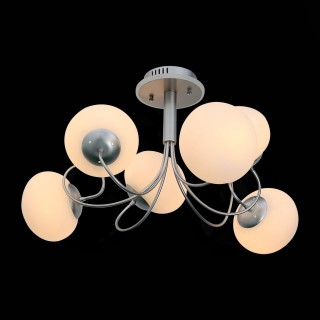 SL717.552.06 Люстра потолочная Серебристый/Белый E27, LED 6*40/3(подсветка)W ACINI-foto8