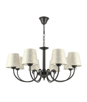 SLE120303-08 Светильник подвесной Темно-серый/Бежевый E14 8*40W RIMENTO-foto2