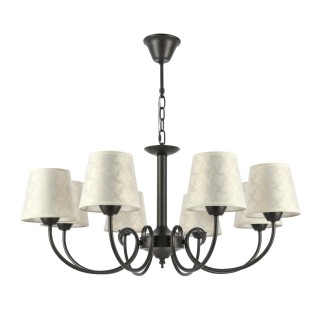 SLE120303-08 Светильник подвесной Темно-серый/Бежевый E14 8*40W RIMENTO-foto2