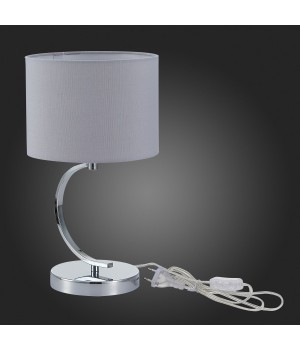 SLE105304-01 Прикроватная лампа Хром/Серый E14 1*40W LINDA-foto6