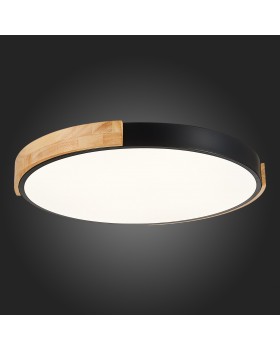 SLE201342-01 Светильник потолочный Черный, Светлое дерево/Белый LED 1*40W 3000K/4000K/6000K DELIA-foto4