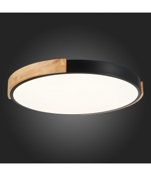 SLE201342-01 Светильник потолочный Черный, Светлое дерево/Белый LED 1*40W 3000K/4000K/6000K DELIA-foto4