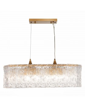 SLE283203-10 Люстра подвесная Золотистый/Прозрачный E27 10*40W RIDA-foto3