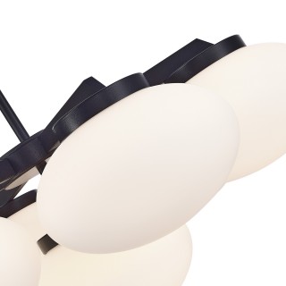 SL1503.403.07 Люстра подвесная ST-Luce Черный/Белый E27 7*40W MODICA-foto3